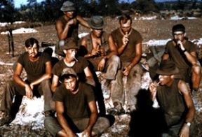 Group of men in the Republic of South Vietnam- 1970